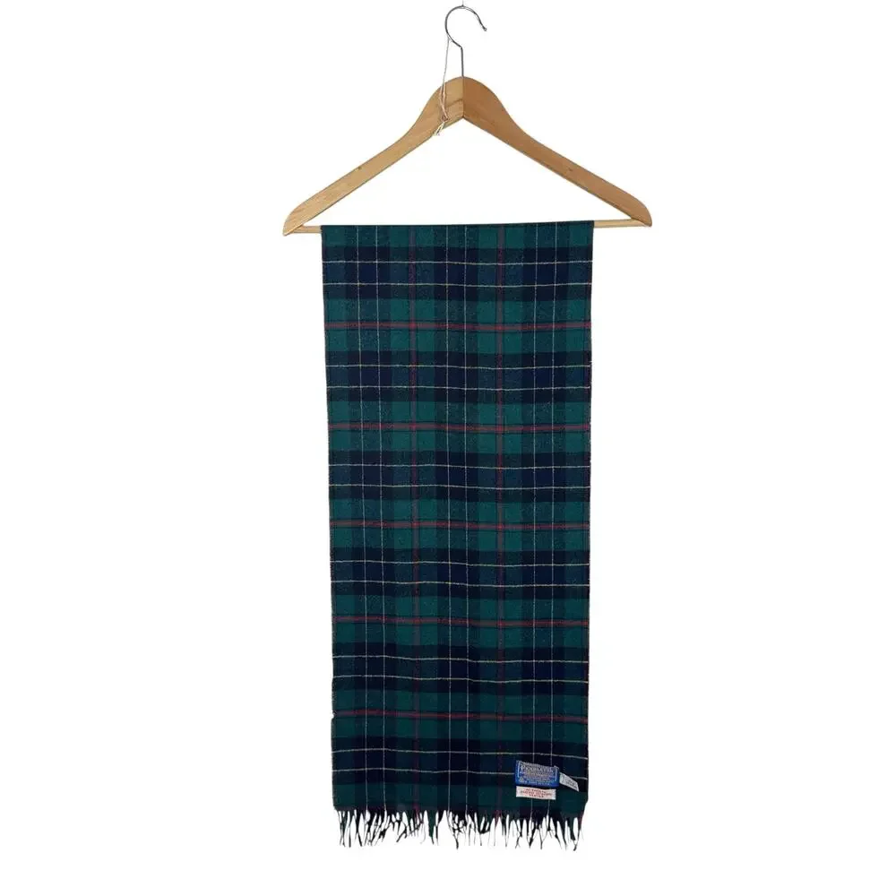 VTG Pendleton Wool Ogilvie Hunting Tartan Plaid Scarf